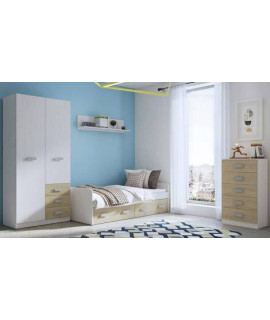 DORMITORIO CON ARMARIO MOD.DONALD AMBIENTE 8ACOLOR ANDERSEN PUCCINI