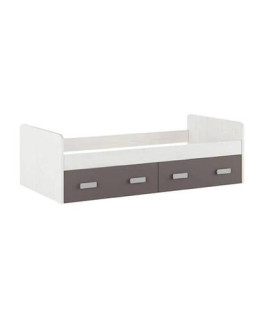 CAMA NIDO 2 CAJONES MOD.DONALD ANDERSEN-GRAFITO