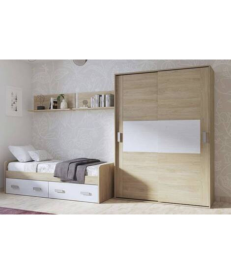DORMITORIO CON ARMARIO MOD.DONALD AMBIENTE 7BCOLOR PUCCINI ANDERSEN