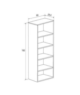 ESTANTERIA 182 CM. MOD.DONALD PUCCINI