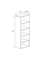 ESTANTERIA 182 CM. MOD.DONALD PUCCINI