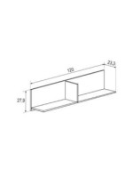 ESTANTE L 120 CM. MOD.DONALD PUCCINI