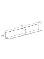 ESTANTE L 202 CM. MOD.DONALD PUCCINI