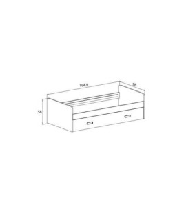 CAMA NIDO CON FRONTAL MOD.DONALD PUCCINI-ANDERSEN