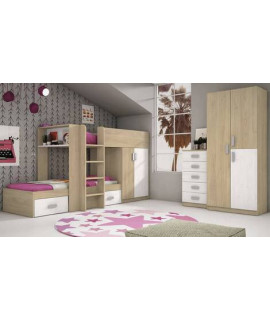 DORMITORIO JUVENIL COMPLETO MOD.DONALD+ AMB.51