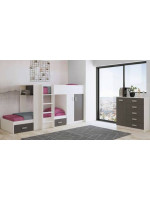 DORMITORIO JUVENIL COMPLETO MOD.DONALD+ AMB.52