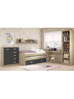 DORMITORIO JUVENIL COMPLETO MOD.DONALD+ AMB.41