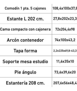 DORMITORIO JUVENIL COMPLETO MOD.DONALD+ AMB.41