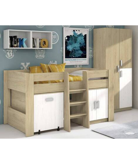 DORMITORIO JUVENIL COMPLETO MOD.DONALD+ AMB.43