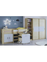 DORMITORIO JUVENIL COMPLETO MOD.DONALD+ AMB.45