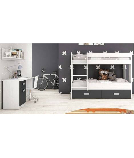DORMITORIO JUVENIL COMPLETO MOD.DONALD+ AMB.47