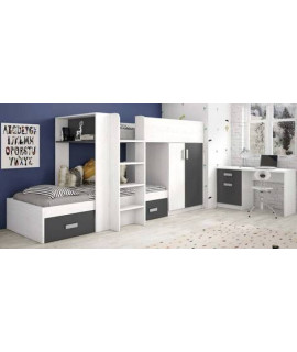 DORMITORIO JUVENIL COMPLETO MOD.DONALD+ AMB.50
