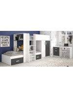 DORMITORIO JUVENIL COMPLETO MOD.DONALD+ AMB.50
