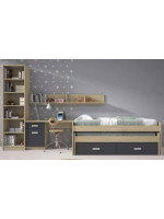 DORMITORIO JUVENIL COMPLETO MOD.DONALD+ AMB.35