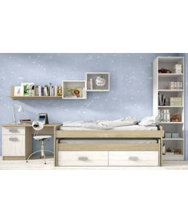 DORMITORIO JUVENIL COMPLETO MOD.DONALD+ AMB.38