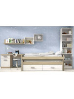 DORMITORIO JUVENIL COMPLETO MOD.DONALD+ AMB.38