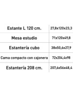 DORMITORIO JUVENIL COMPLETO MOD.DONALD+ AMB.38