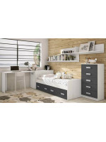 DORMITORIO JUVENIL COMPLETO MOD.DONALD+ AMB.25