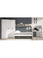 DORMITORIO JUVENIL COMPLETO MOD.DONALD+ AMB.28