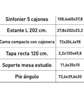 DORMITORIO JUVENIL COMPLETO MOD.DONALD+ AMB.32