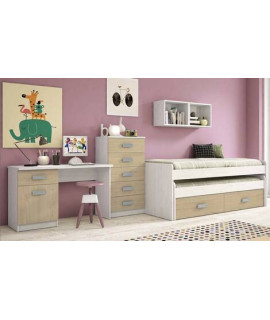 DORMITORIO JUVENIL COMPLETO MOD.DONALD+ AMB.34